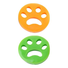 (Round 2PCS)Pet Hair Remover Laundry Washing Machine Cat Dog Fur Catcher Reusable Zapper