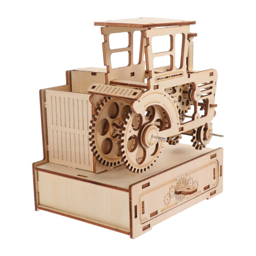 3Ensembles Jouet Bois 3D Puzzle Moissonneuse DIY Éducatif Enfants