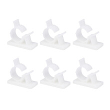 60Stk Kabelclips Weiß Selbstklebend Kabelhalter Drahtfixierer Für Büro