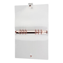 4Stk Loseblatt Notizbuch Cover Transparent PVC Schutzhülle