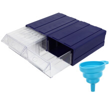 3Sets Blaue DIY Kunststoff Boxen Für Schmuck, Perlen Und Basteln