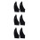 6Pièces Sketch Doigts Minces Anti-Sueur 6