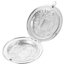 4Pièces Pendentifs Argentés DIY Aromathérapie Boîte Ouverte Cadeau