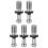 15Pcs Silver Steel Cat40-45 Degree Pull Stud Fixed Knobs for Cnc Lathe 1