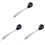 3Pièces À Nouilles Silicone Noire Cuisine Flexible 2