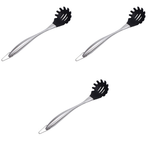 3Pièces À Nouilles Silicone Noire Cuisine Flexible 2