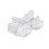 1Paire Chaussures Bébés Blanches Crèche Confortables Durables 1