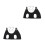 2Ensembles De Toilettage Pour En Polyester Noir Robuste 5