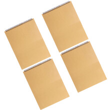 12Pièces Bloc-Notes Dessin A5 Papier Kraft Marron Pour Artistes