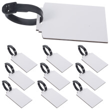 3Sets Haltbare Transparente Kofferanhänger Blanko Für Reise DIY