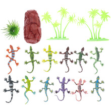 36Pièces Figurines Mini Lézard Colorées Jouets Éducatifs Pour Enfants