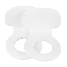 8Pcs Acrylic White Wall Mount Rack Holder for Sports Balls Storage