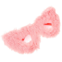 2Stk Herzförmige Sonnenbrillen Pink Furry Party Brillen Deko Stylish
