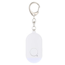 5Sets White Portable Personal Alarm Rechargeable Keychain for Women