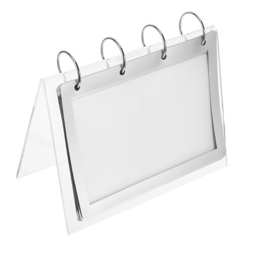 2Pièces Porte-Affiche Transparent Stable Pour Café