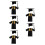 15Pièces Robe De Graduation À Pour Enfants Uni 5