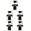15Pièces Robe De Graduation À Pour Enfants Uni 6