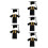 15Pièces Robe De Graduation À Pour Enfants Uni 8