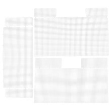 Kunststoff-Meshblätter Weiß Für Vielseitige DIY Taschen