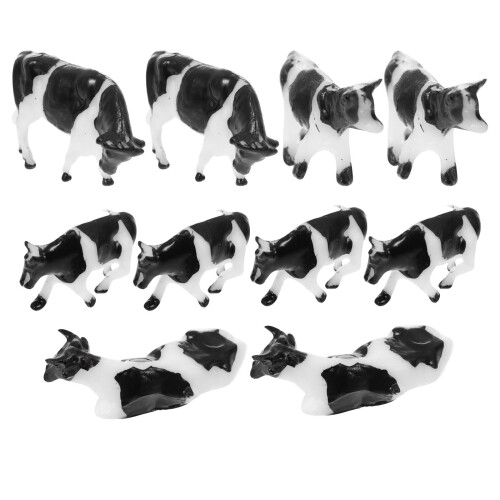 30Pièces Animaux Vache Réalistes Pour Enfants Décor