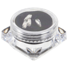 3Sets Damen Zahn Schmuck Weiß Kristallstein Zahn Verschönerung Kit