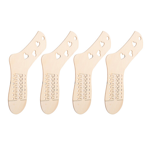 4Pièces Blocs Bois Pour Maintien Tricotées Support