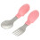 4Pièces Couverts Bébé Silicone Rose Qualité Pour Enfants 1