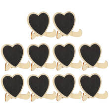 40Pcs Miniature Wood Chalkboard Signs Multi-Color for Home Decor