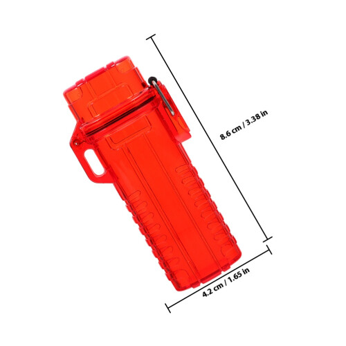 2Pièces Étui Briquet Étanche Portable Double Usage Coloré 1