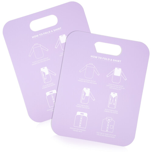 4Pièces Accessoire Pliage Chemise PP Violet Usage Facile