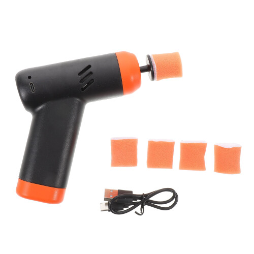 4Pièces Mini Polisseuse Portable ABS Kit Lustrage Multi Usage