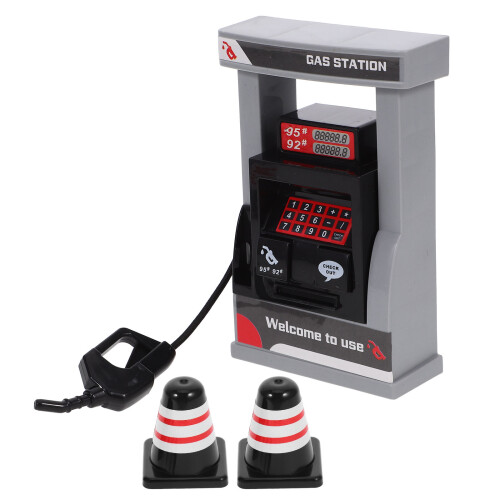3Sets Assorted Color DIY Gas Station Toy Model for Educational Play