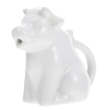 4Pcs Ceramic Animal Milk Holders White Sauce & Coffee Cups