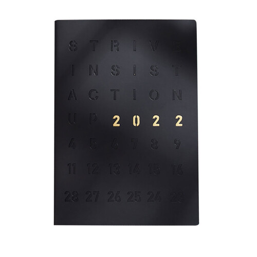 2Pcs Classic Black Work Plan Notepad Office Supply Daily Planner