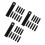30Pièces Accessoires Fire Starter Acier Noir Camping 8