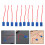 80Pcs Car Lamp Socket Connectors Ceramic Headlight Plug Multi Color 11