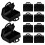 50Pcs Mini Black Doll Backpack Accessories for Dollhouse Creative Play 1