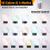 3D Night Light Base Colour Changing Luminous Base Light USB Interface Led Light Display Base Night Light Plastic Base,A 4