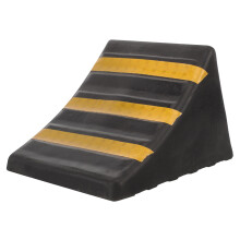 2Pcs Portable Black Rubber Wheel Chocks Car Anti-Skid Blocks