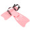 2Paires Palmes Rose En Flexibles Pour Natation 2