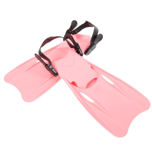 2Paires Palmes Rose En Flexibles Pour Natation 1