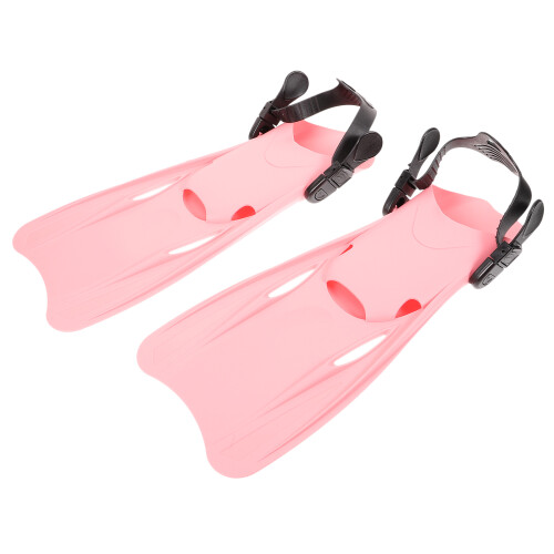 2Paires Palmes Rose En Flexibles Pour Natation 2