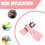 2Paires Palmes Rose En Flexibles Pour Natation 10