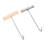 4Pcs Silver Meat Bone Hooks T-Shape Handle for Restaurant Use 1
