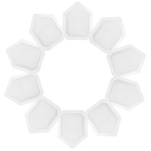 40St Witte Plastic Weegplateaus Voor En Sample Weging