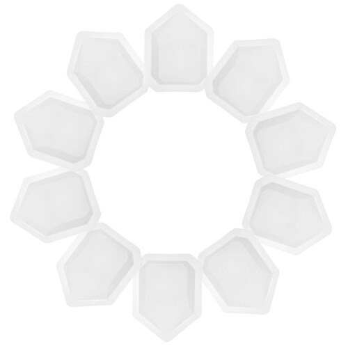 40St Witte Plastic Weegplateaus Voor En Sample Weging