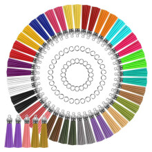 4Ensembles Glands Cuir Colorés Accessoires Pratiques Pour Artisanat