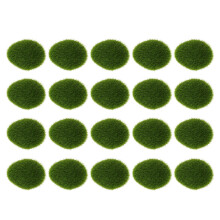 40Pièces Décor Mousse Verte En Matériau Premium Pour Cadeaux