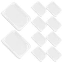 5Sets Clear Plastic Memory Card Storage Box Lightweight Carry Case
