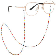 4Pièces Chaînes Lunettes Femme Multicolores Attache Antidérapante